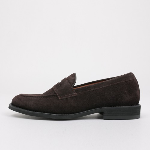 First Penny Loafer_Suede Brown